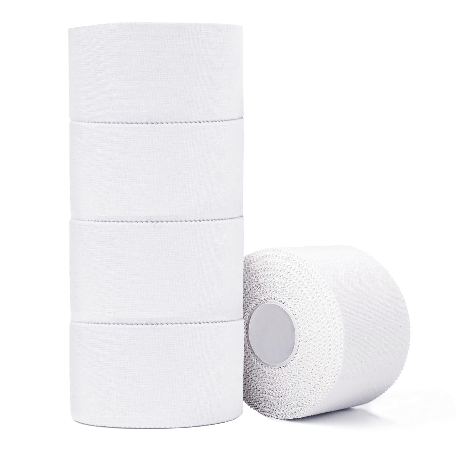 ADMITRY Athletic Tape,5 Pack White Sports Tape | Very Strong No Sticky Residue W