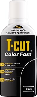 T-Cut Colour Fast 3-in-1 Paintwork Renovator, Black, 500ml | Cleans,Restores & Protects,Removes Scratches & Swirl Marks,Enhances Colour & Leaves a Protective Shine,Ceramic Wax Protection