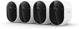 Arlo Pro Wireless Security Camera 2K HDR (6th Gen) - 4-Cam | 2K HDR video; Wireless outdoor; Rechargeable removeable battery; AI detection; Emergency Response; 1-mo Secure plan incl.