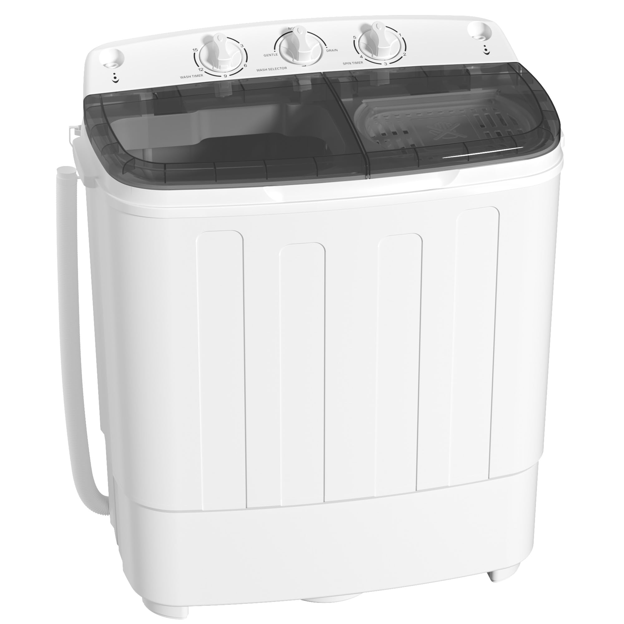 Greenvelly Portable Washing Machine, 25lbs Twin Tub Washer and Spinner Combo, Se