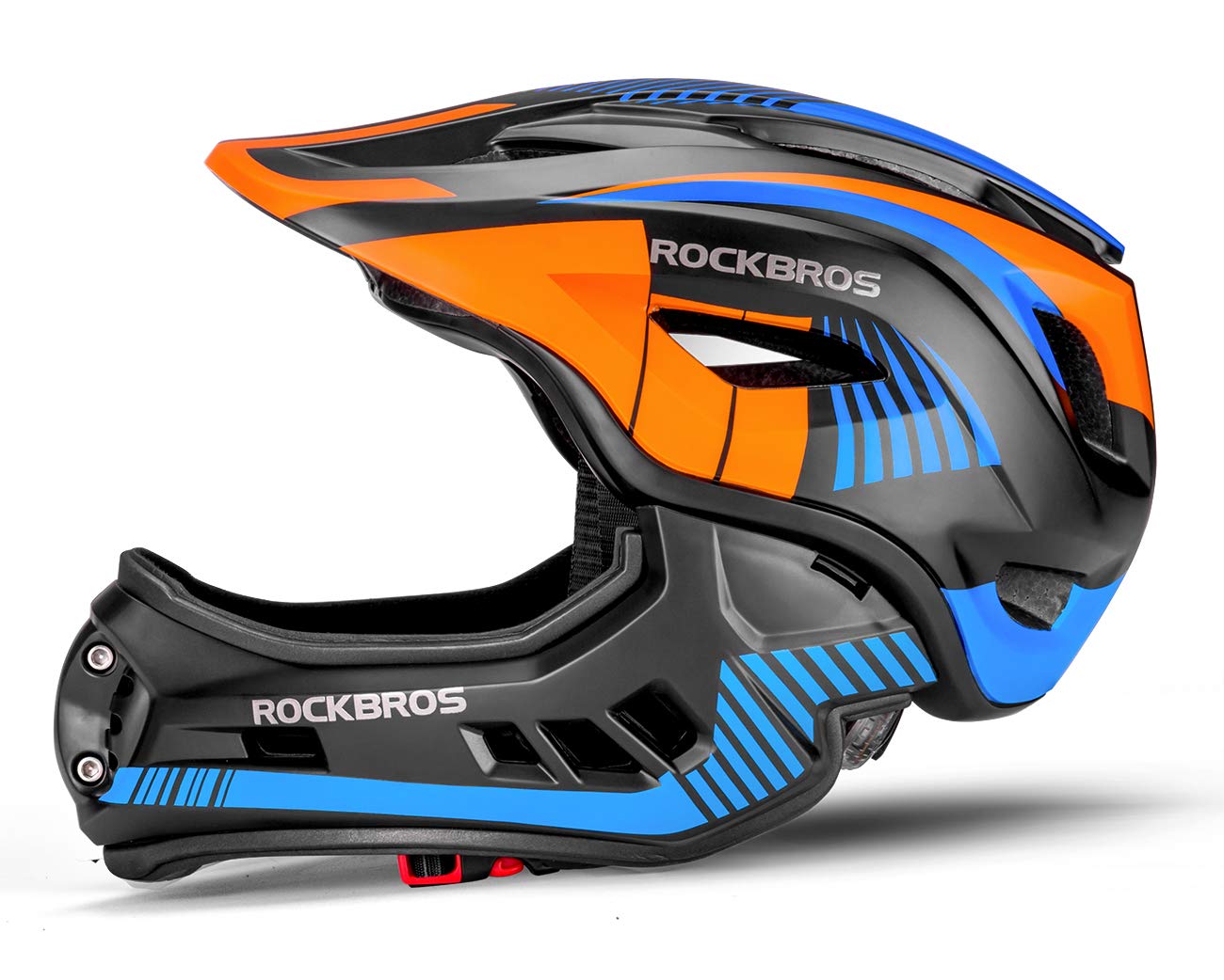 ROCKBROS Children's BMX Helmet, Full Face Bike Helmet for Boys Girls Anti-Shock 