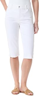 Gloria Vanderbilt Dalia Seam Skimmer Short with Side Slit Vents Standard Pantaloncini Donna