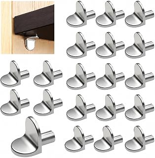 20 Pack Metal Shelf Support Rungs Heavy Duty Kitchen Wardrobe Wardrobe Bookshelf Easy Install Shelving Anchors