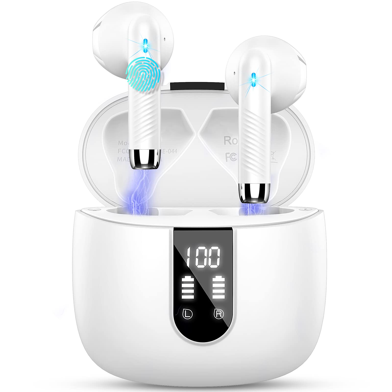 Wireless Earbuds, Bluetooth 5.4 Headphones NEW Wireless Headphones with 4 ENC Mi