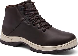 CARENURSE Mens Lightweight Hiking Boots Waterproof Mid Ankle Work Casual Hiker Trekking Outdoor Boots Anti Slip Hiking Shoes