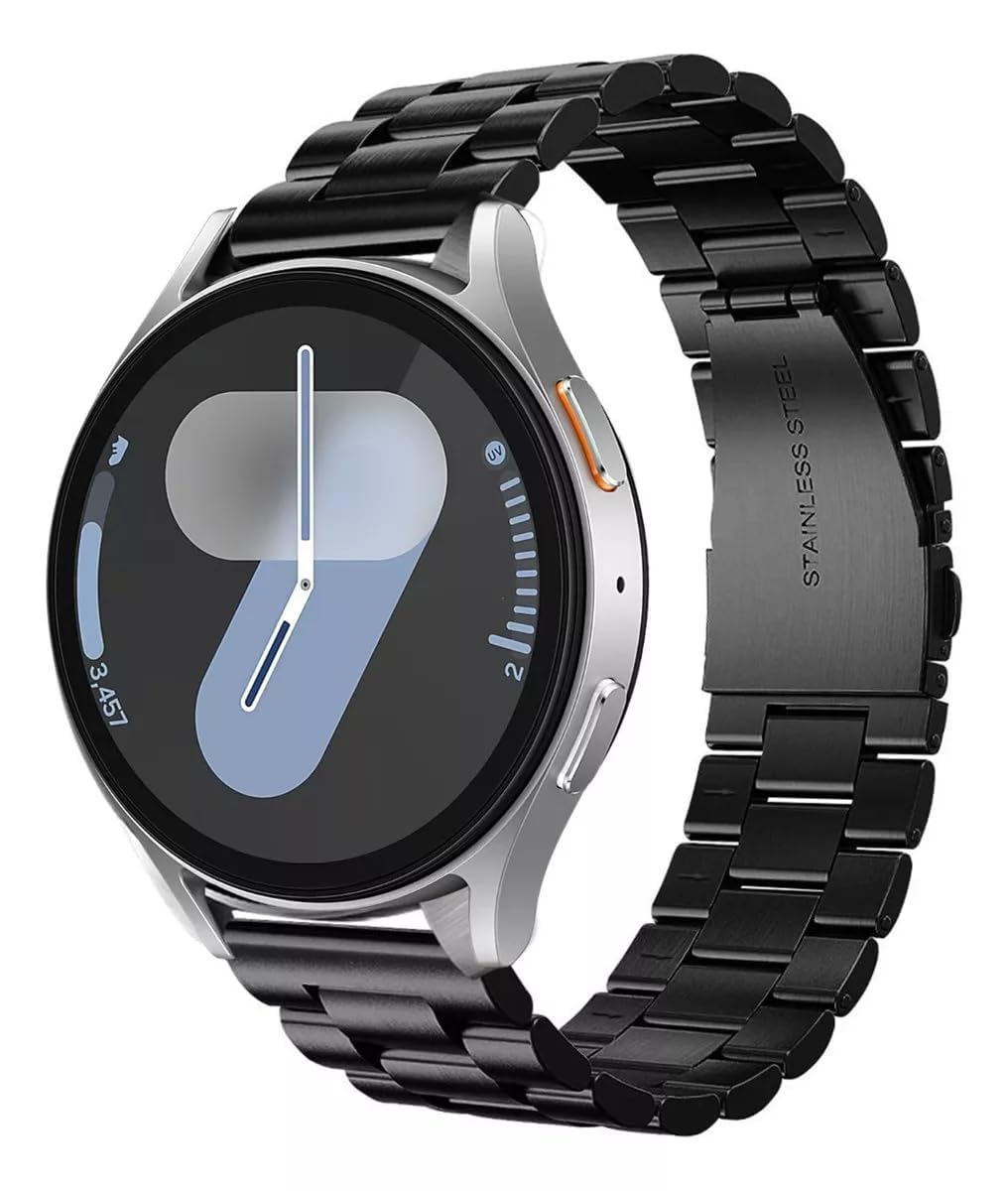 Bracelets en acier inoxydable de 20 mm pour Samsung Galaxy Watch 7/6/5/4/FE 40 m