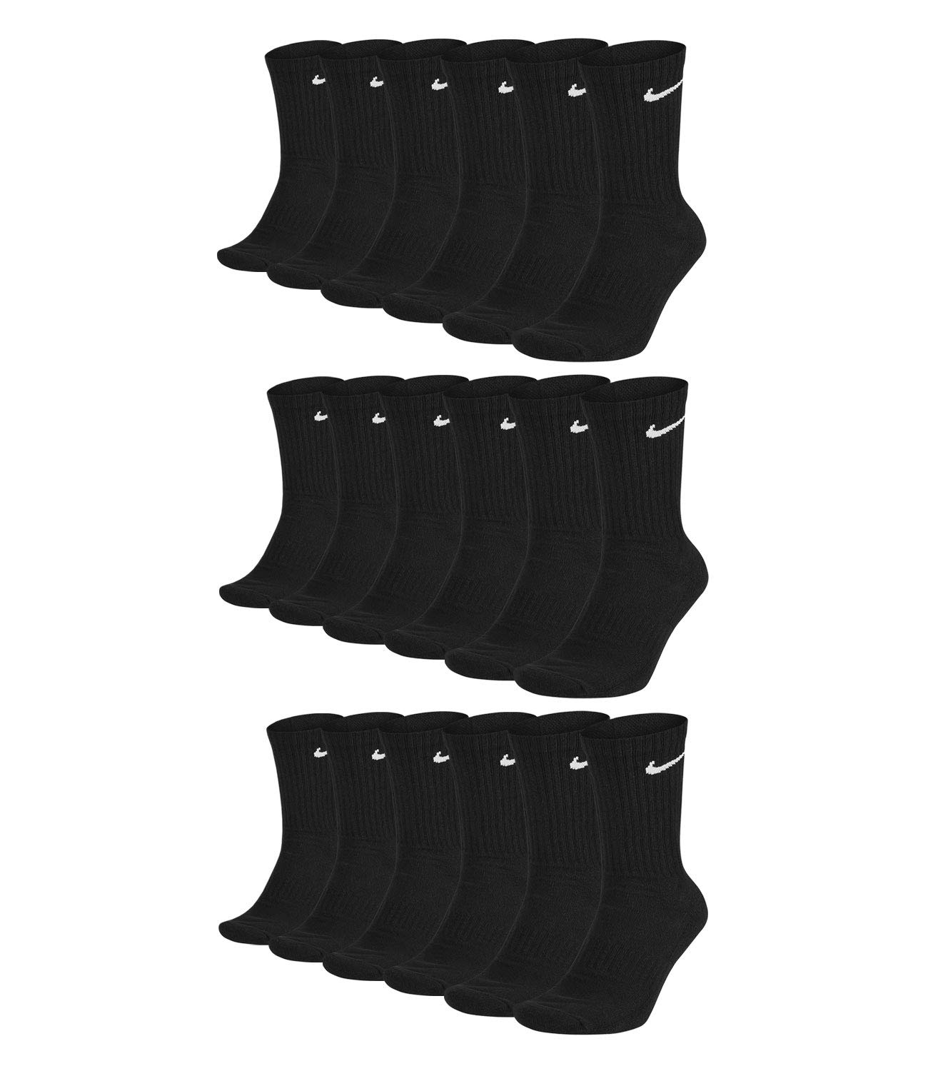 NIKE Unisex U Nk Everyday Csh Crw 3pr 132 Socks