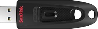 SANDISK 256GB Ultra, USB-A Flash Drive, Up to 130MB/s Read Speeds | USB Flash Drive, For Laptops, Computers, Desktops, Up to 10X Faster than standard USB 2.0 drives, Retractable Design - Black