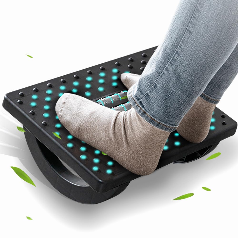 CasaZenith Foot Rest Under Desk at Work, Foot Stools for Under Office Desk | Erg