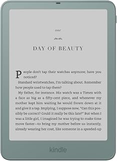 Amazon Kindle Paperwhite Signature Edition 32 GB (Newest Gen), Thinner, new aluminium design, 7" display, Auto-adjusting front light, without ads - Seaglass Green