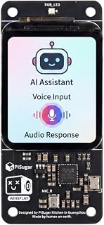 PiSugar Whisplay HAT for Raspberry Pi Zero 2 W, Zero WH & Pi 5:1.69" LCD Display Screen, Audio Expansion Board with Dual Microphones, Speaker & Codec, Voice Assistant & Smart Speaker Projects