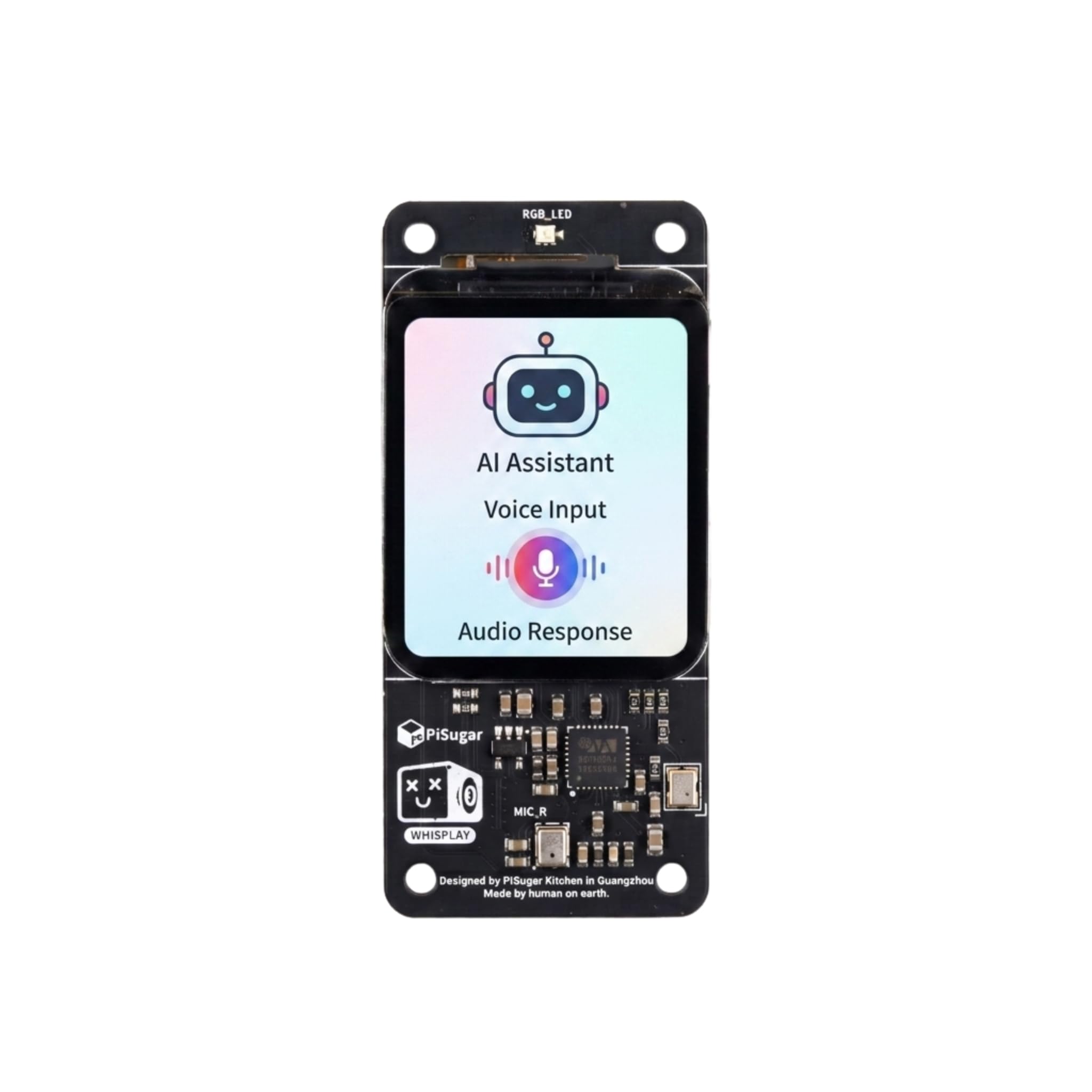 PiSugar Whisplay HAT for Raspberry Pi Zero 2 W, Zero WH & Pi 5:1.69" LCD Display