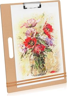 Drawing Board - 13” x 17” Portable Sketch Pad with Handle Hardboard Drawing Board for Artists, Students, Office and Home Use