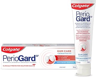 Colgate PerioGardSF Toothpaste for Gum Care & Sensitivity - 70 mL | Clinically Proven Formula for Healthy Gums, Reduces Bleeding & Inflammation, Fights Plaque & Prevents Gingivitis