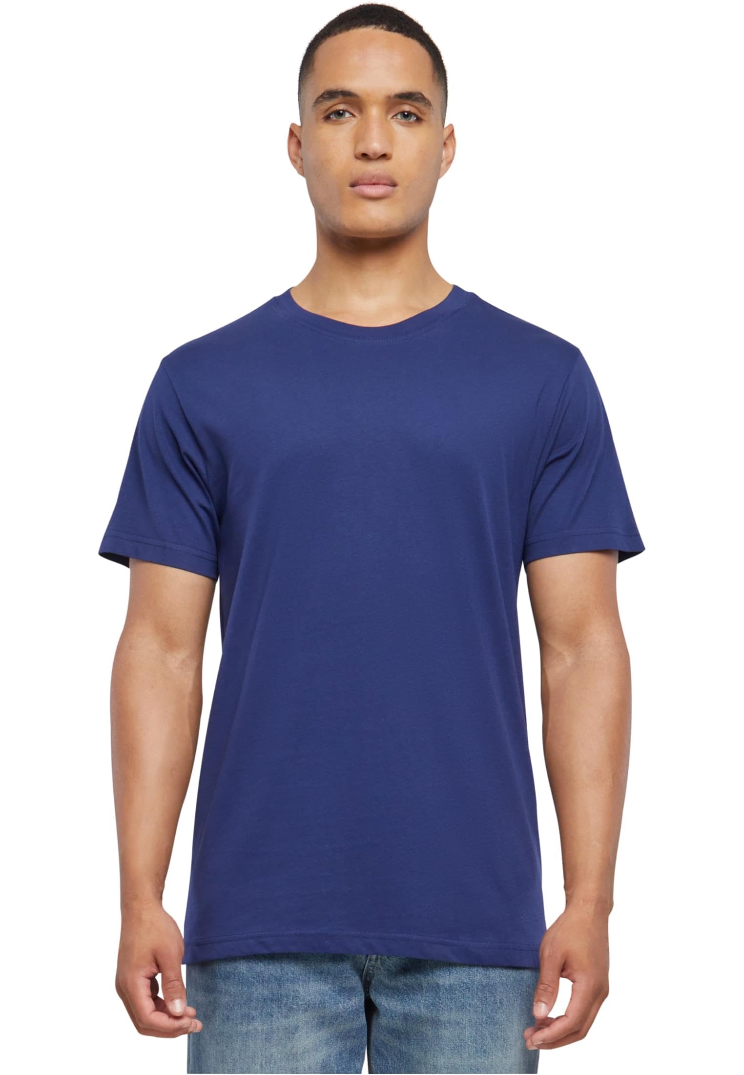 Build Your Brand Men T-Shirt Round Neck 1/3/5 Pack