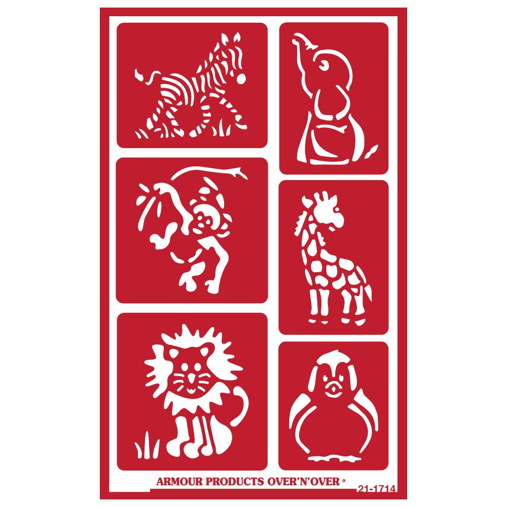 Over'N'Over Reusable Glass Etching Stencils – Durable Self-Stick Designs for Gla