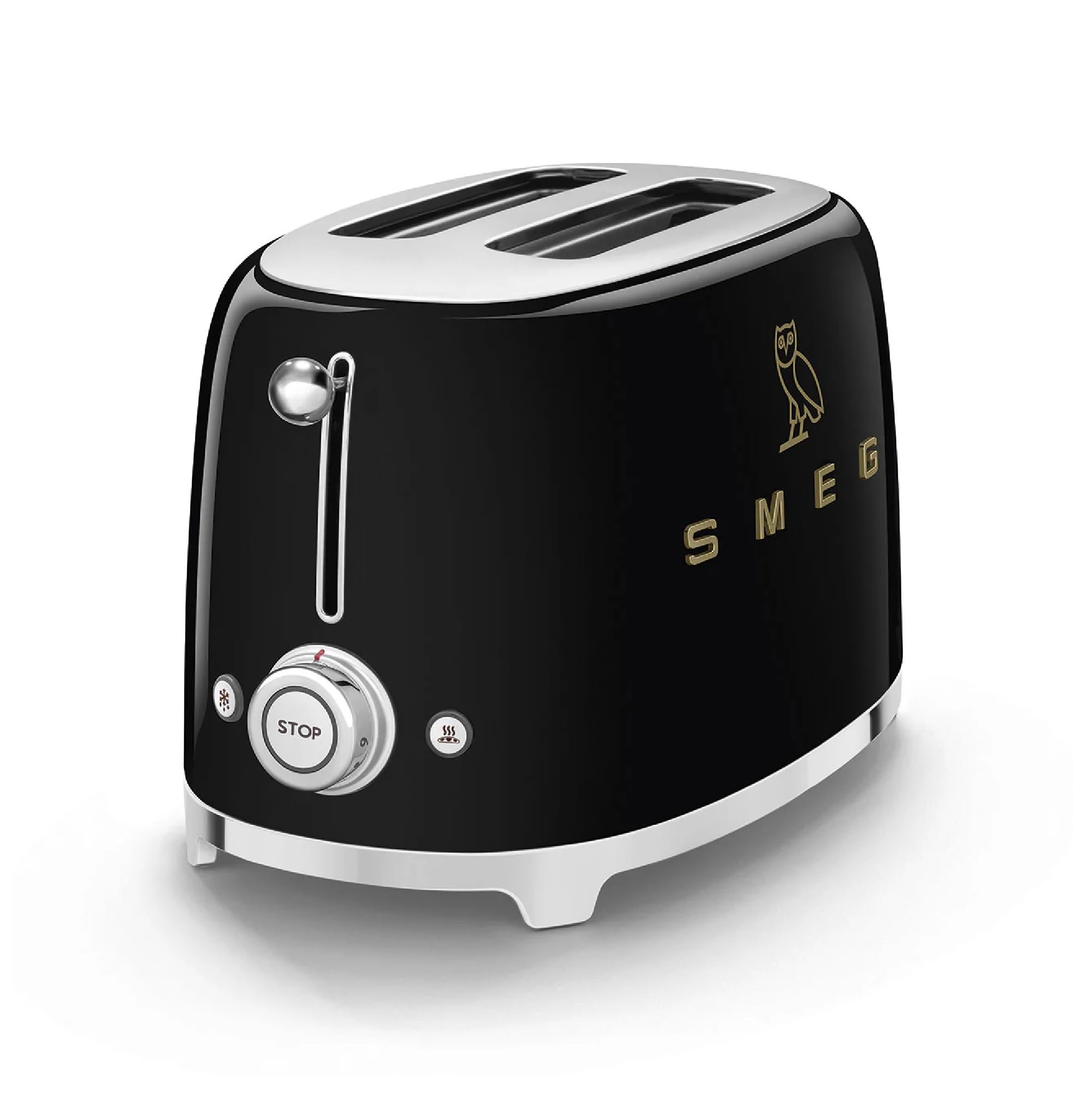 Smeg 2-Slice Toaster, Stainless Steel, OVO Collection, Two Slice Toaster with 6 