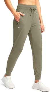 G Gradual womens jogger pants with zipper pockets, high waisted sweatpants, athletic tapered pants for women