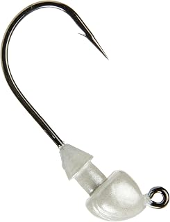 Strike King (SSH14-844) Squadron Swimbait Head Fishing Lure, 84 - Pearl, 1/4 oz, Wide-Gap Black Nickel Hook