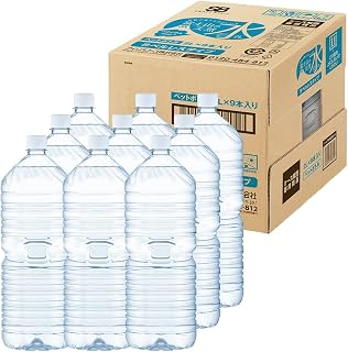 Iris Ohyama IRIS OHYAMA Natural Water, 2L x 9 Bottles, Label-Free, Fuji Mountain Natural Water, Contains Vanadium, Water, Mineral Water, PET Bottle, Produced in Shizuoka Prefecture, Case, 2 Liter
