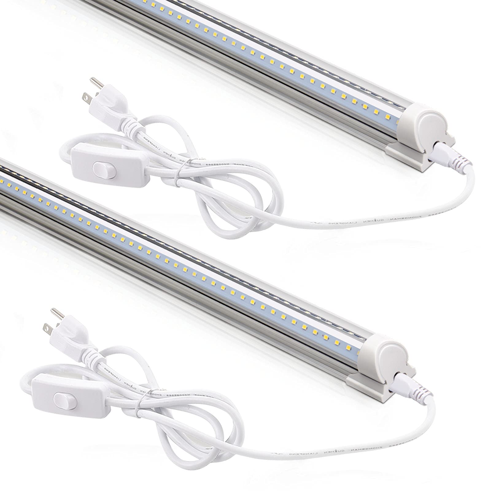 Barrina T8 LED Shop Lights 2FT, 20W 3000LM 5000K, 2 Pack, High Output Tube | 2 F