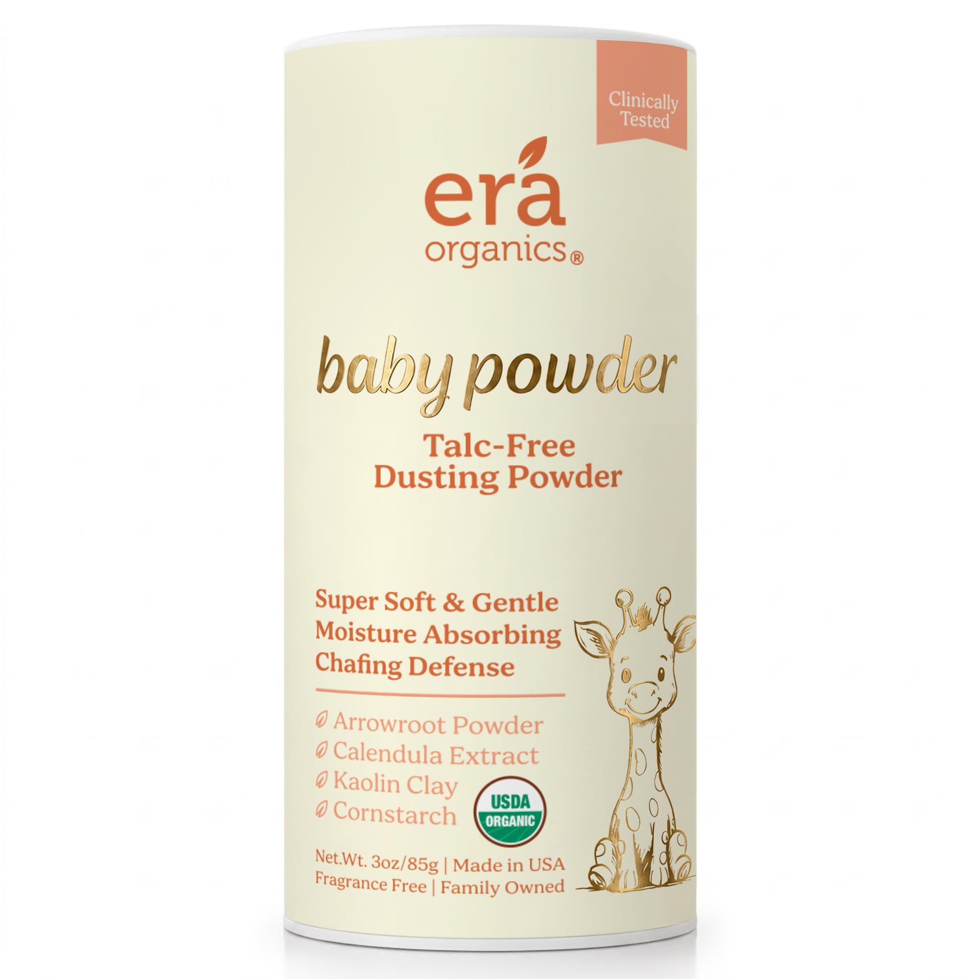 Talc-Free Organic Baby Powder - Non-Toxic Dusting Powder for Baby & Body | Tripl