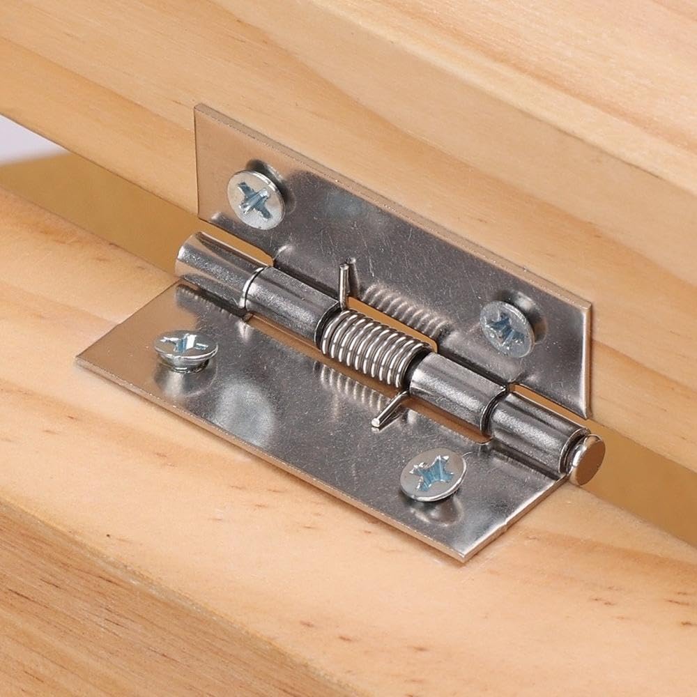 One pair of self-closing stainless steel spring hinges, screw set door, window c