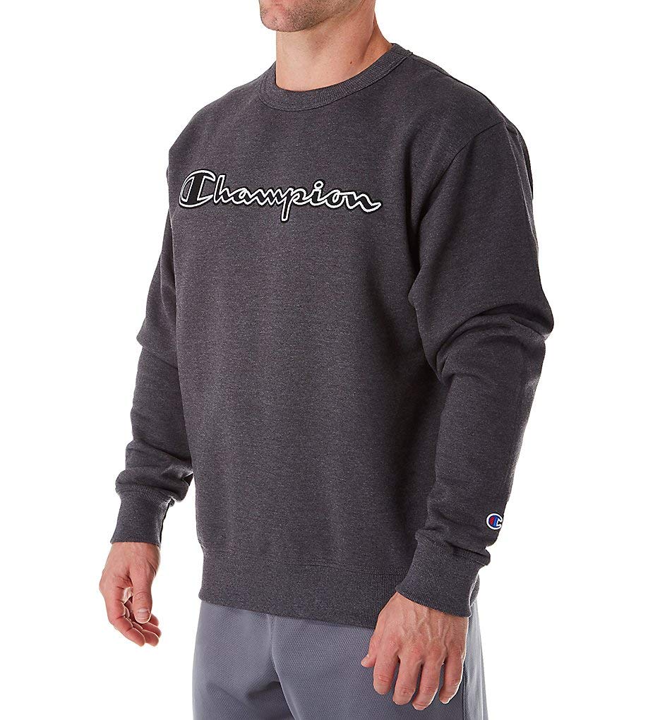 Champion Herren Powerblend Applique Crew Sweatshirt