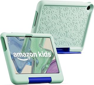Amazon Kids Tablet 11 (newest model), Ages 3-5, 11" 2.5K display, 8GB RAM, includes 1-year Kids+ content subscription, parental controls and Cool Green soft bumper