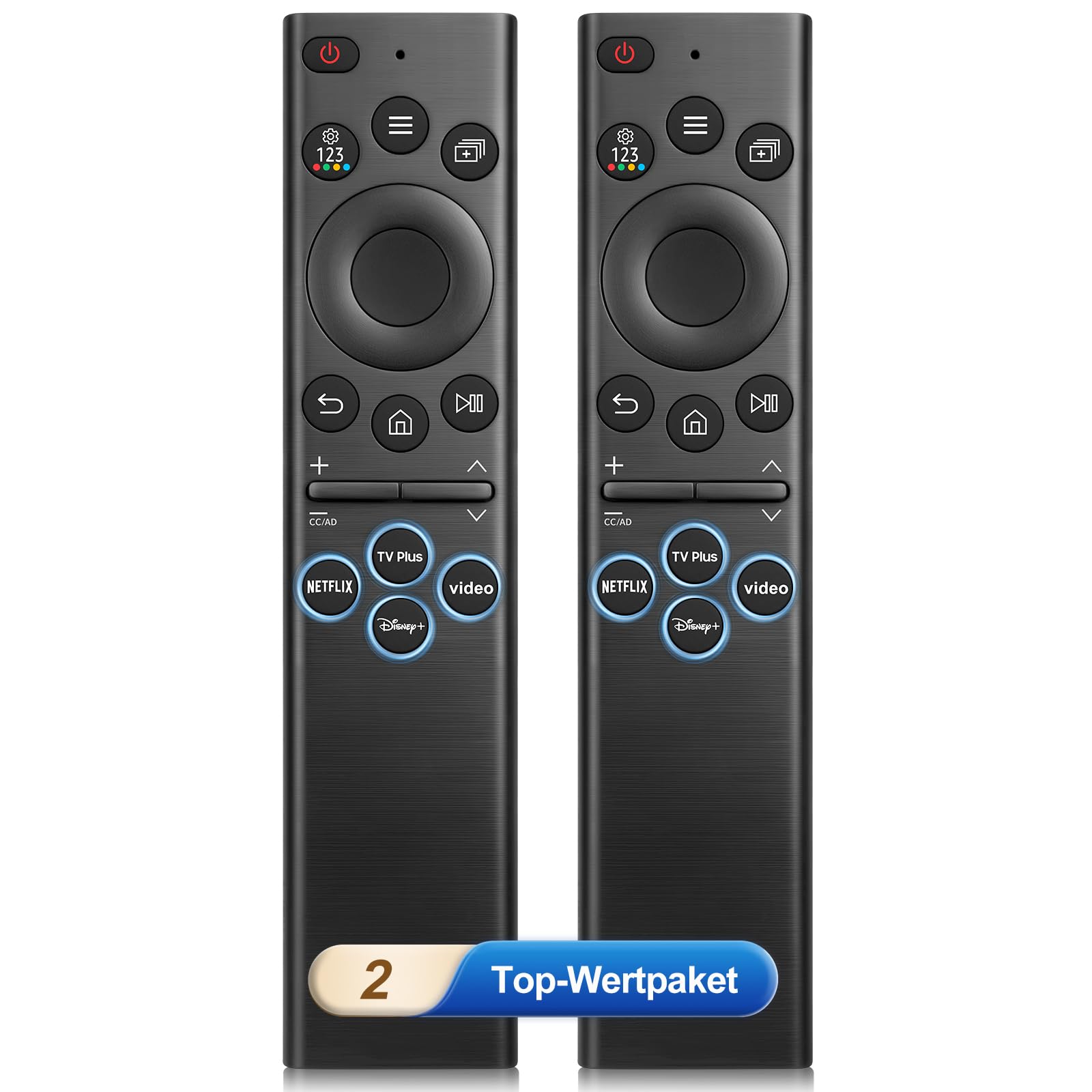 (Pack of 2) Universal for Samsung-Frame-Smart-TV-Remote-Control-Replacement | 4 