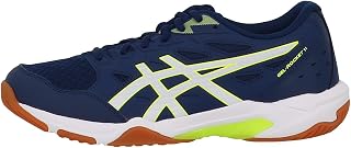 ASICS Gel Rocket 11 Men's Volleyball Shoes, 8.5, White/Pure Silver