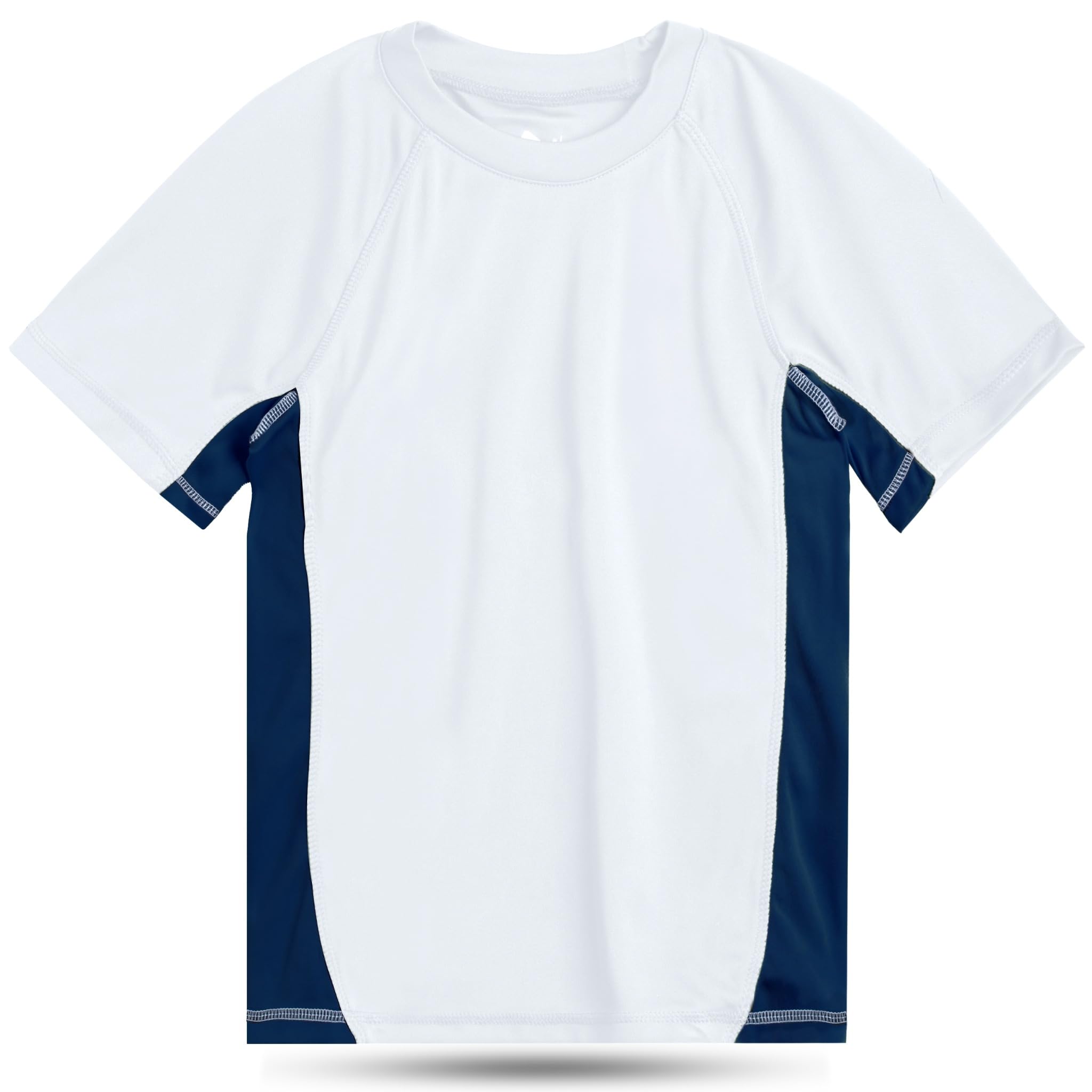 Kanu Surf Boys' Short Sleeve UPF 50+ Rashguard Swim Shirt