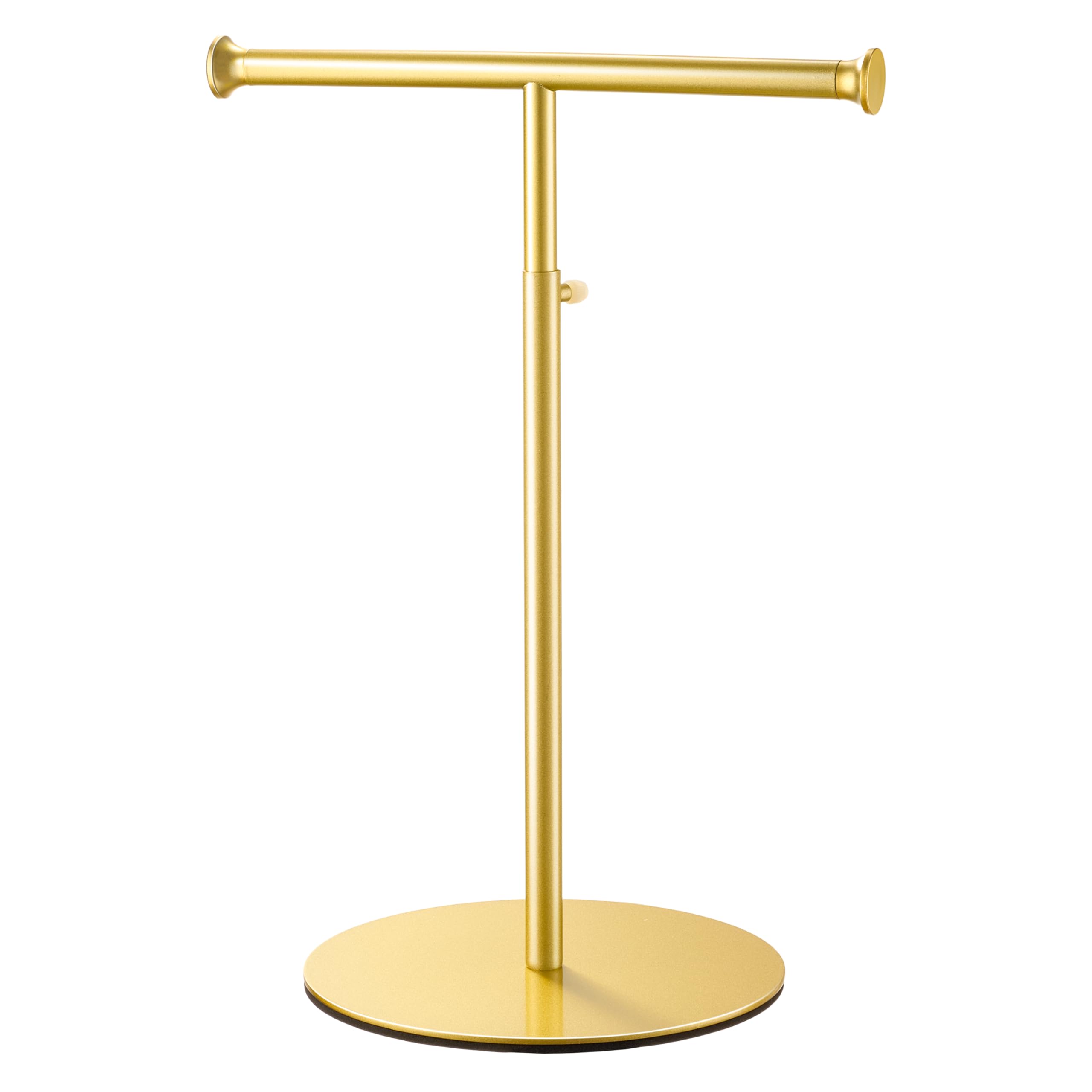 niffgaff T Bar Purse Display Stand, Adjustable Tabletop Bag Holder | Gold T Bar 