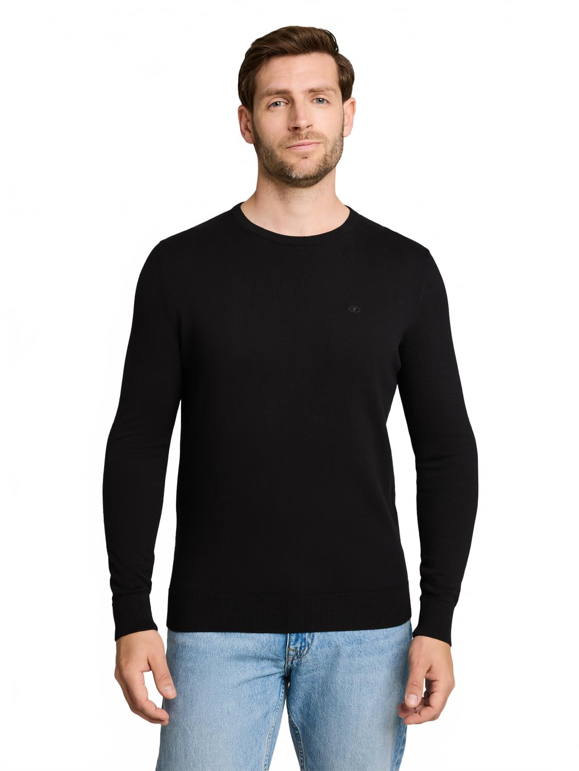 TOM TAILOR Herren Strickpullover mit Crewneck