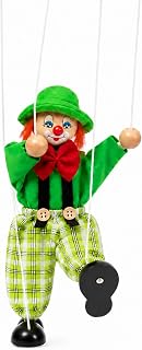 Green Marionette Puppets, Classic String Puppet for Adults, Stage Art Performance Prop