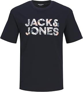 JACK & JONES Jjebryan Corp Logo tee SS O-Neck Noos Camiseta Hombre (Pack de 1)