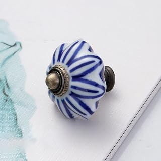 Vintage Door Handle Single Hole Cabinet Door Decoration Creative Furniture Knob Multiple Colors Pumpkin(Style 3)