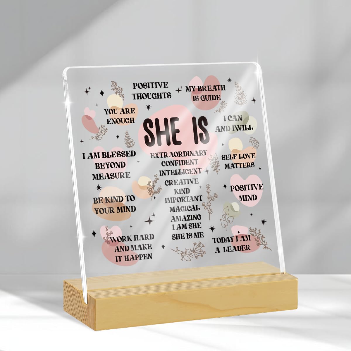 Self Care Gift Mental Health Gift Inspirational Gift Positive Affirmation Acryli