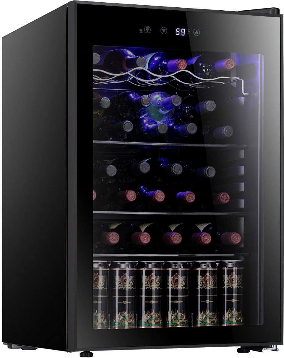 Antarctic Star 36 Bottle Wine Cooler/Cabinet BeverageRefrigerator Small Mini Win