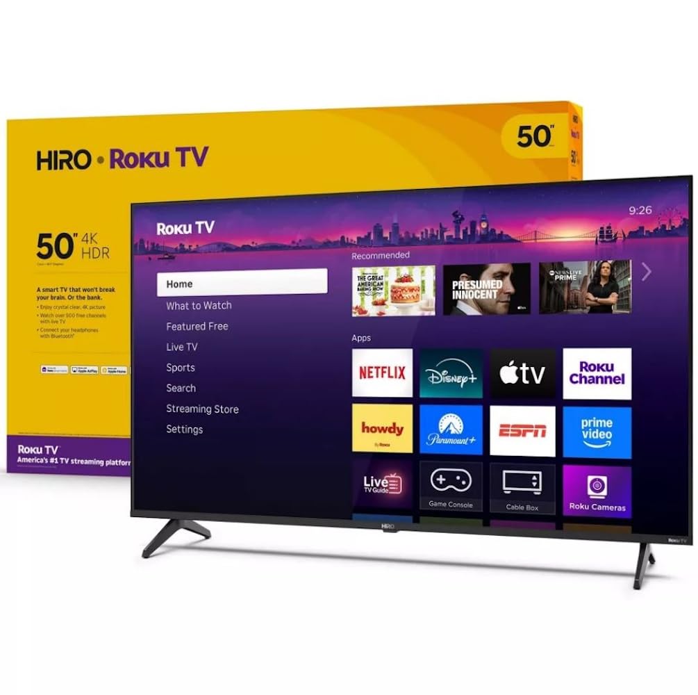 Roku Hiro TV 50" 4K LED Smart TV H50C4C4 60Hz HDR10, 16:9 Aspect Ratio. with Wi-