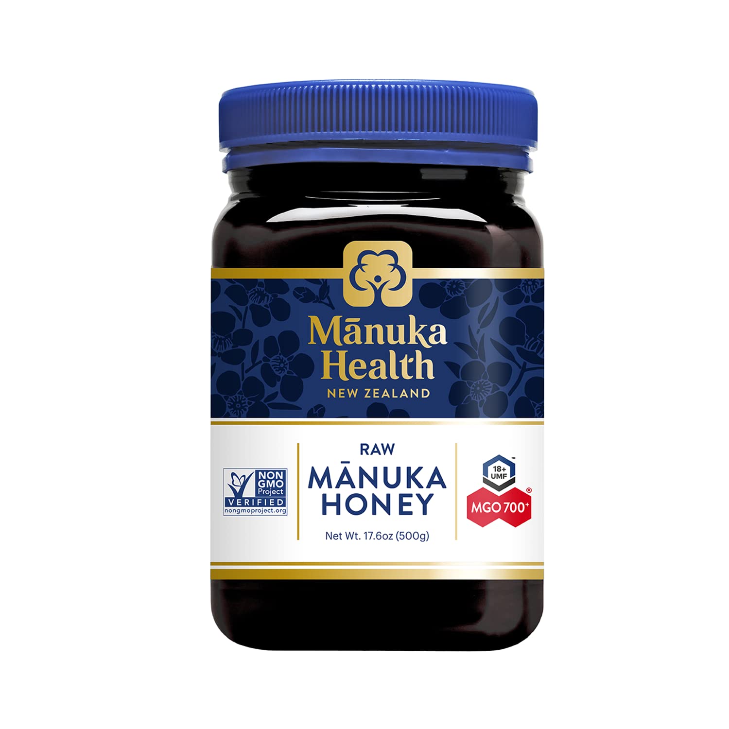 Manuka Health UMF 18+/MGO 700+ Ultra High-Grade Manuka Honey (500g/17.6oz), Supe