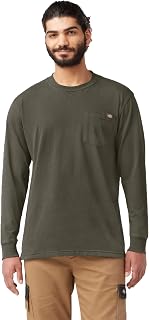 Dickies Long Sleeve Heavyweight Neon Crew Neck Tee Men's T-Shirt