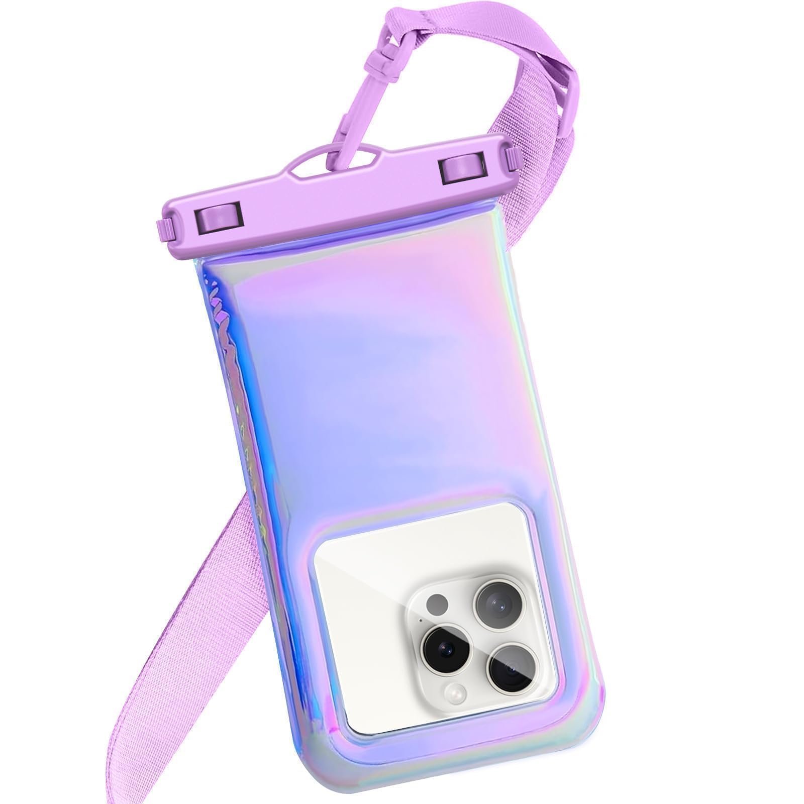 Foweroty Floatable Waterproof Phone Pouch Case for iPhone 17 16 Pro Max/15/14/13