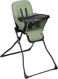 Bebeconfort Mallow Folding Baby Highchair, 0-15 kg, Mineral Green