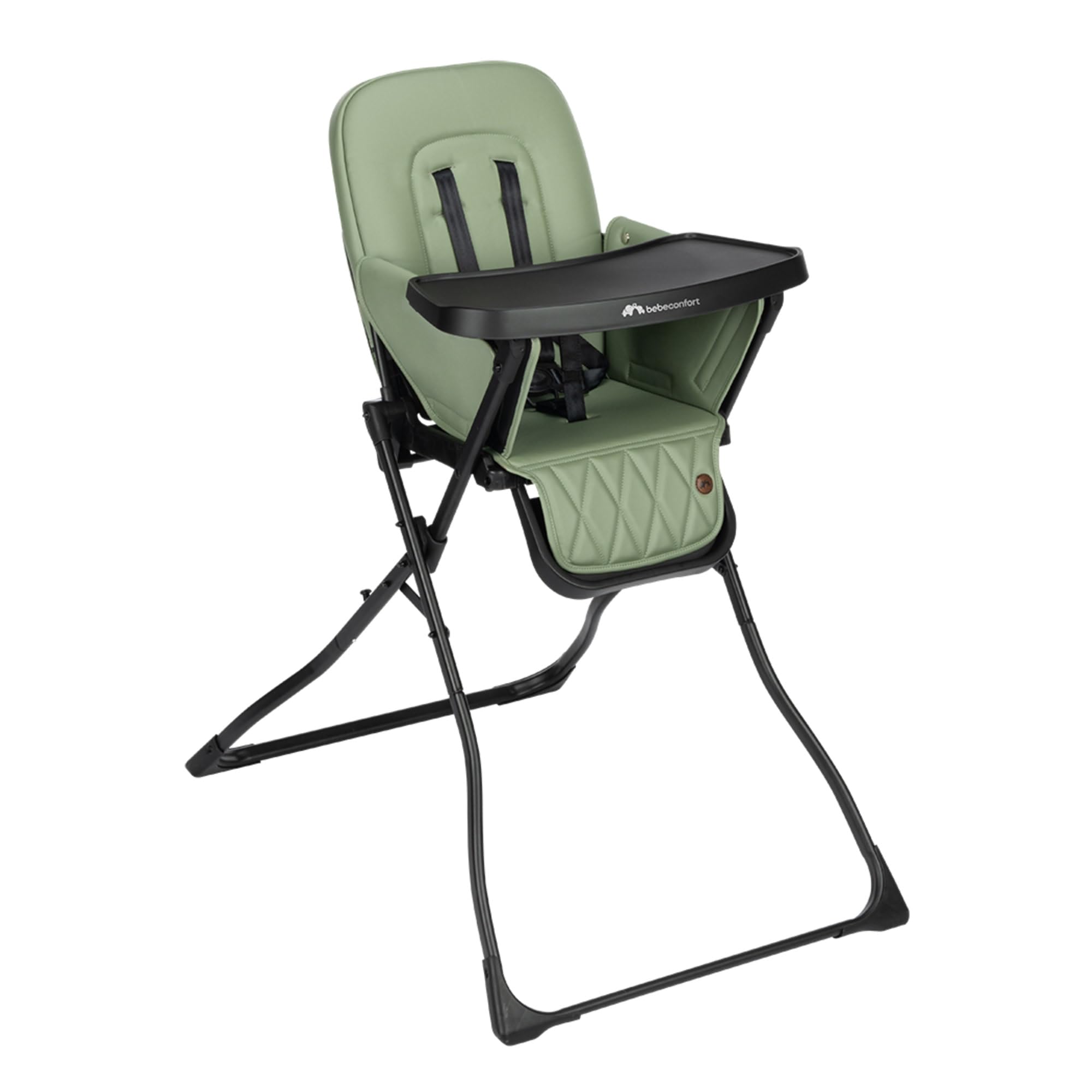 Bebeconfort Mallow Folding Baby Highchair, 0-15 kg, Mineral Green