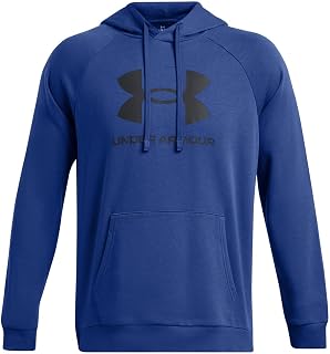 Under Armour Rival Men's Fleece Logo Hoodie, Technical Blue/Night Blue, XL
