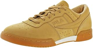 Fila Men's Original Fitness Lux Sneakers Vegan Tan/Silver Birch/Gum 11.5