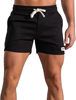 Men's 5" Athletic Shorts, 5" Inseam, Cotton Sports Shorts with Pockets