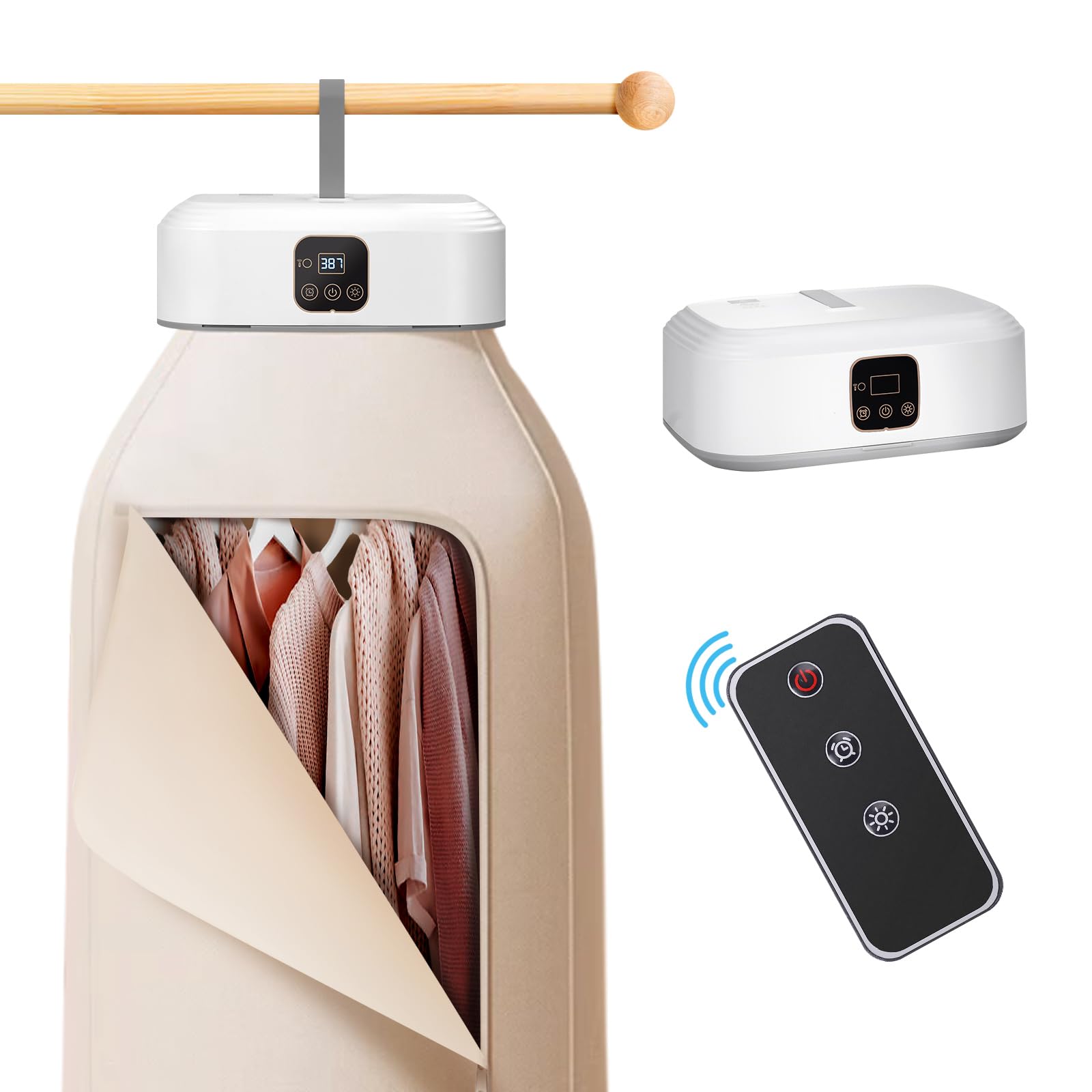 Portable Clothes Dryer - Mini Laundry Dryers with Remote Control - Small Compact