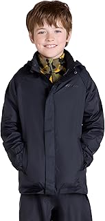Mountain Warehouse Pakka Kids Waterproof Rain Jacket | Lightweight Coat with Reflective Details, Easy to Pack Packaway Hood & Stuff Bag, Ideal for Boys, Girls, School, Wet Weather